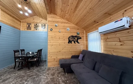 Гостиная Barn House в Лесогорье