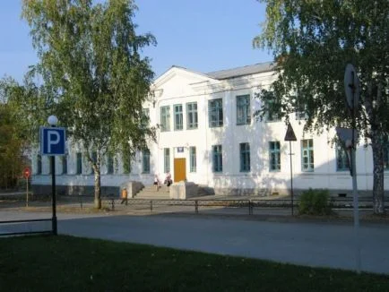 Фасад школы № 5 на улице Ленина в Реже